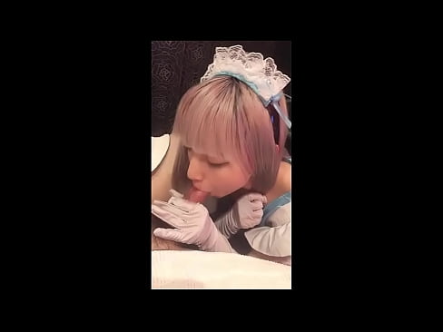 ❤️ جاپاني بت [ميوڪا]، فرينچ نوڪر جو لباس، حصو 1، بلو جاب ۽ لوشن سان جرڪ آف ❤❌  اسان وٽ